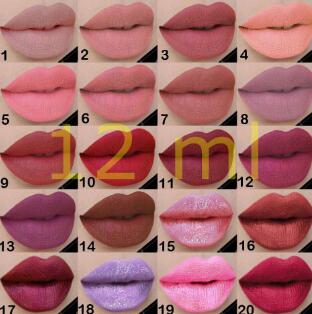 12ml matte liquid lipstick 20 color fashion sexy lip gloss